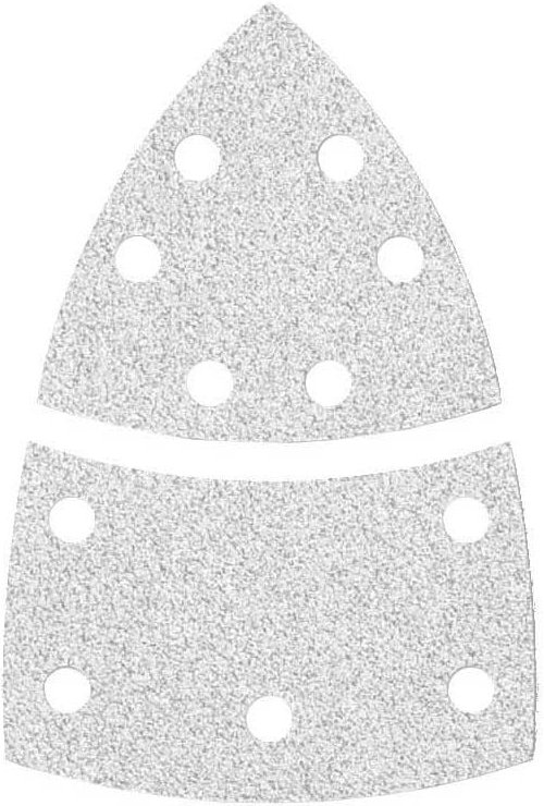 Shark Klett-Schleifblätter, 93 / 62 x 102 mm, 11-Loch, f. Deltaschleifer, Normalkorund (50 Stk.) K60 - Miotools