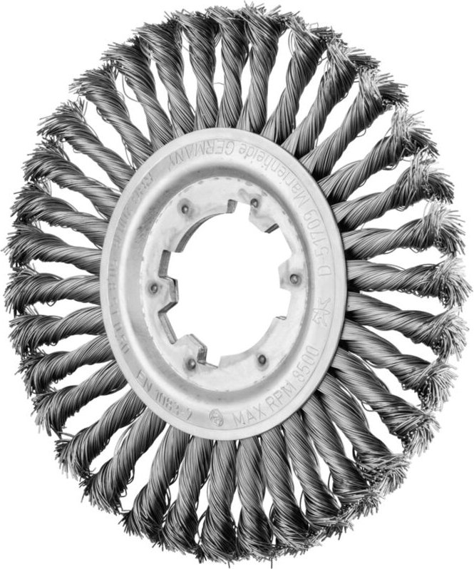 PFERD TOOLS Rundbürste gezopft RBG Ø 200x16x50,8 mm Bohrung Stahl-Draht-Ø 0,50mm stationär