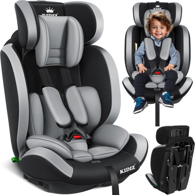 Thumbnail - Autokindersitz Kinderautositz Gruppe 1+2+3 9-36 kg 5-Punkt-Sicherheitsgurt Autositz Kindersitz Einstellbare Kopfstütze M...