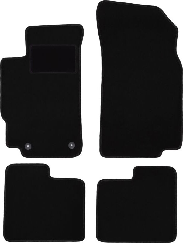 Schwarze Veloursmatten für: Peugeot 406 Limousine, Kombi, Break (1995-2004)