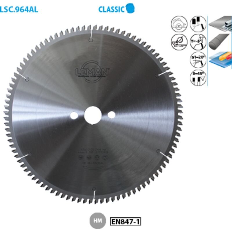 Kreissägeblatt für Nichteisenmetalle Classic ø 216 Bohrung 30 Stärke 2,8/2,0 Nbrnts 80