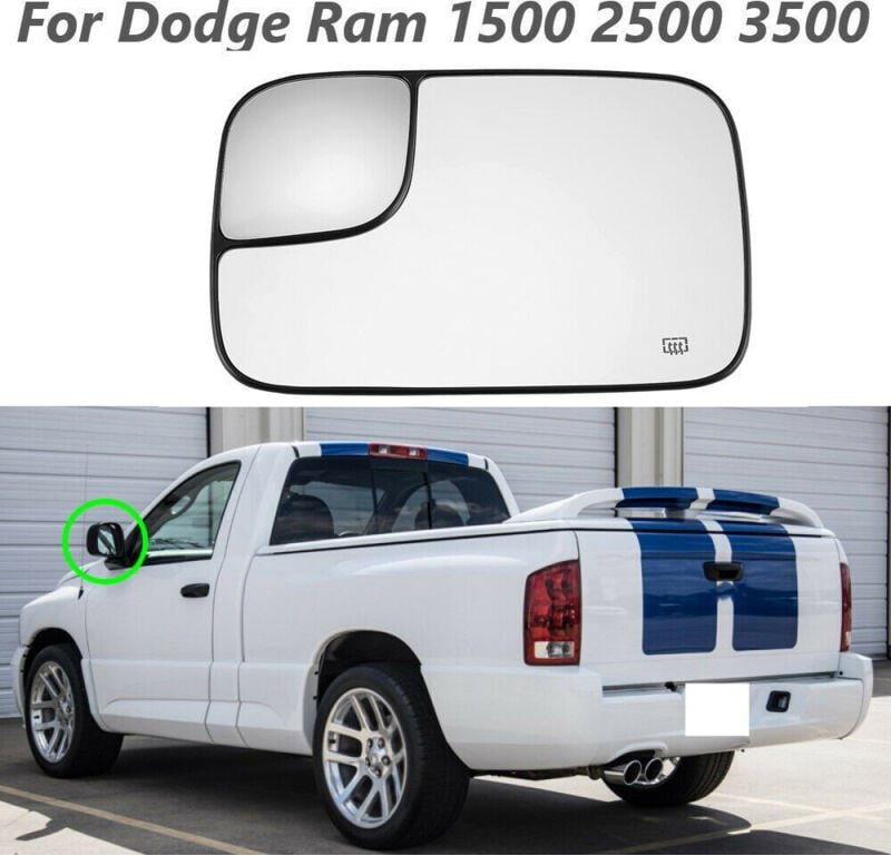 Anwendbar für Dodge 1500 2500 3500 05-09, Rückspiegellinse mit Chauffage 5161011AA