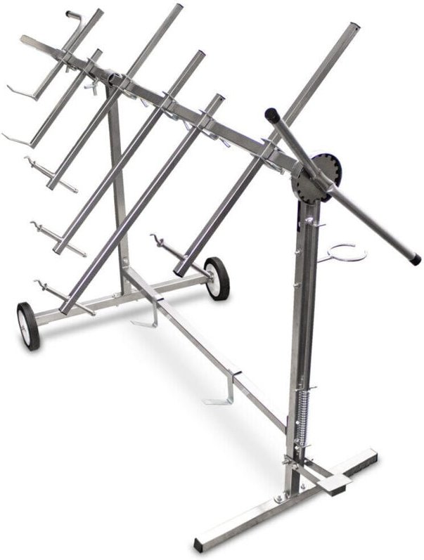 Lackierständer Lackierbock Drehlackierständer 360° Fahrbar 6-Armig Pulverbeschichtet - Bituxx
