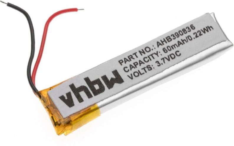 Vhbw - Akku kompatibel mit Jabra 100-55400000-60, 100-55400000-02, 100-55400001-02 Wireless Headset Kopfhörer (60 mAh, 3...