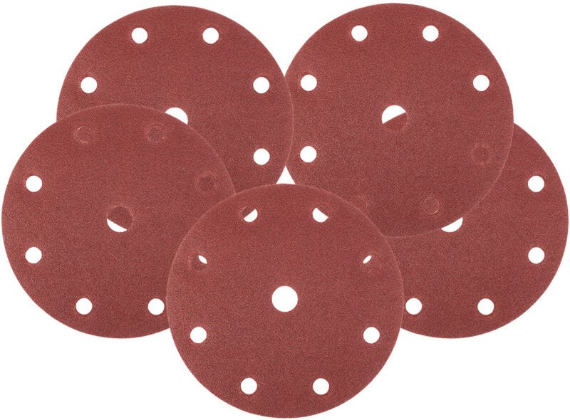 Thumbnail - Schleifscheiben 150 mm, P120, 5 Stück, mit 9 Löchern für 04-721