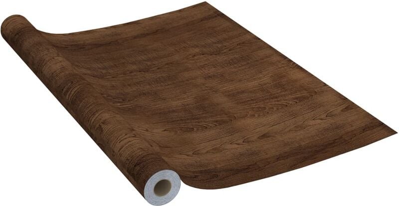 Vidaxl - Möbelfolie Selbstklebend Dunkle Eiche 500x90cm pvc Plotterfolie Folie