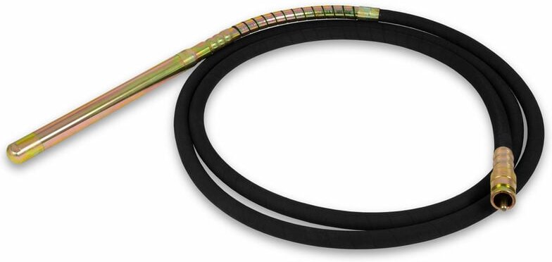 Eberth - Stahlverstärkte Rüttelflasche mit 45mm Durchmesser und 6m Schlauchlänge, Ersatzteil für Betonrüttler, Flaschenr...
