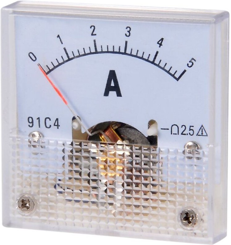 91C4 DC 0-5A Analog-Amperemeter zum Laden von Batterien, automatischer Stromkreistest