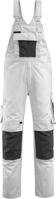 Mascot UNIQUE Latzhose Augsburg Gr. 52 weiss/dunkelanthrazit