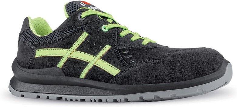 Sicherheitsschuhe LOW LEWIS S1P SRC - Schwarz/Limette Grün 47