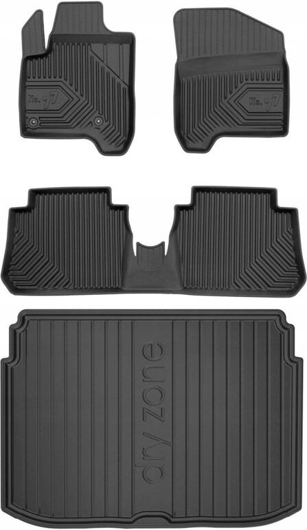 Thumbnail - SET 77 Gummimatten und Fußmatten Citroen C3 Picasso 1 2009-2017 d