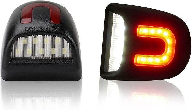 Woosien - Stück rote U-Röhre LED-Kennzeichenbeleuchtung für Chevy für Silverado für – 1500 2500