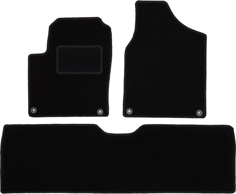 Schwarze Veloursmatten für: Ford Galaxy MK1 Minivan (1995-2006)