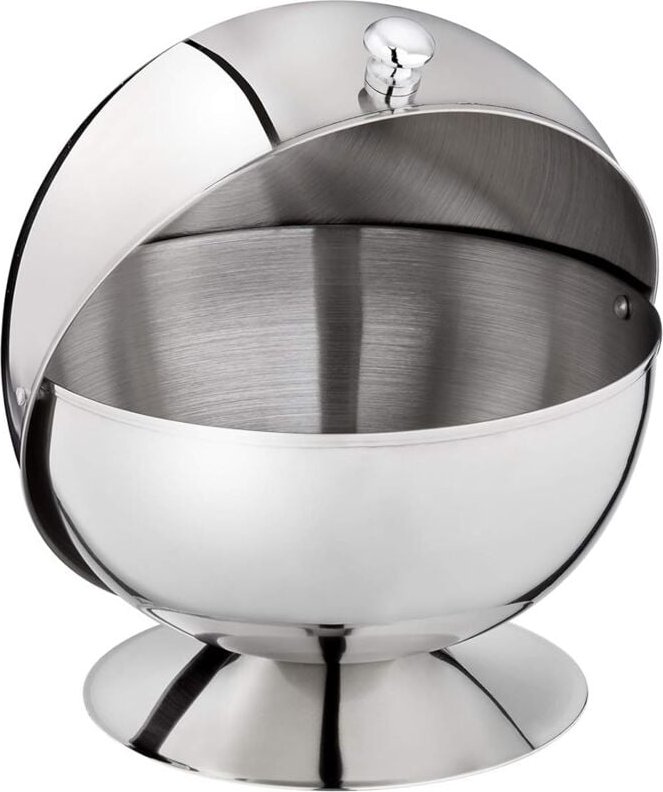 Fitags - aps Zuckerdose, Zuckerdose mit Rolldeckel, Edelstahl Zuckerdose mit Deckel, 13,516 cm, Höhe 16 cm