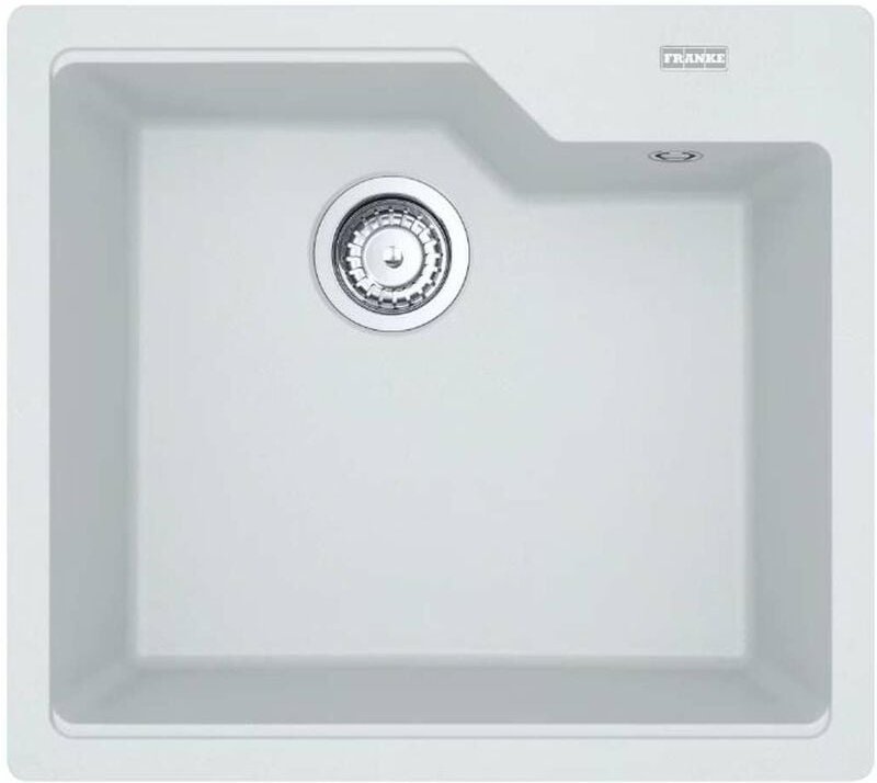 Franke - Urban - Fragranit Küchenspüle ubg 610-56, 56x50 cm, eisweiß 114.0700.064