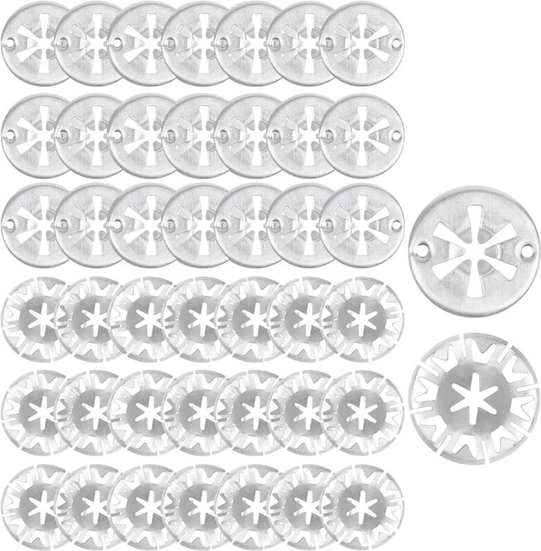 50 Stück Klemmscheiben Hitzeschutzblech, 30mm Manganstahl Sicherungsscheiben Hitzeblech Federringe Sortiment Klammern zu...