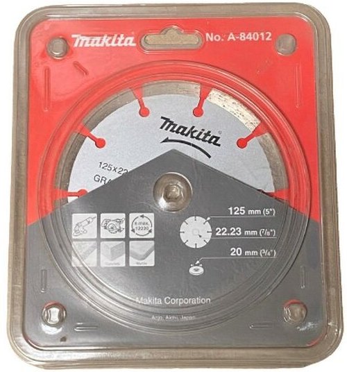 Diamantscheibe ø 125 mm Granit A-84012 Winkelschleifer Handsäge - Makita