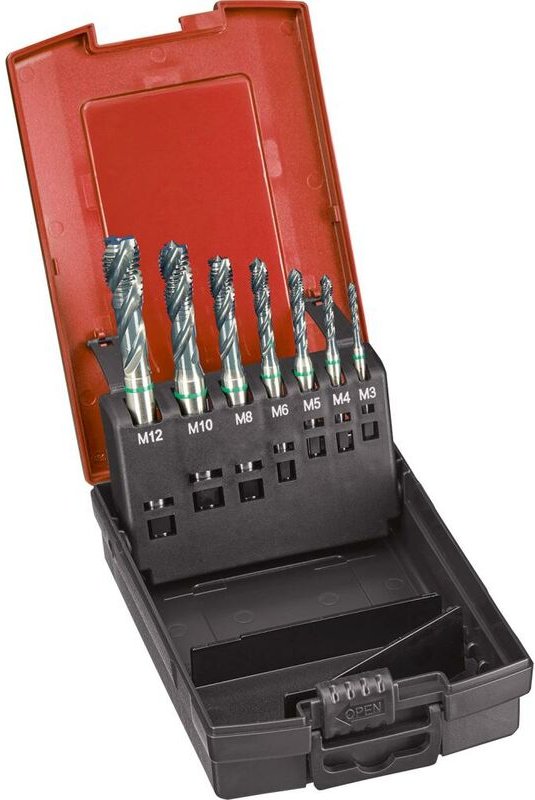 Format - Maschinengewindebohrer- Set supra hsse-pm Typ uni 6HX Grundloch M3-M12 gt