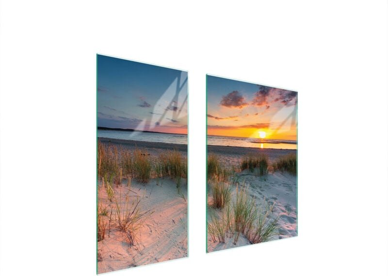 GLASSCHUTZPLATTE 75x52 BEACH