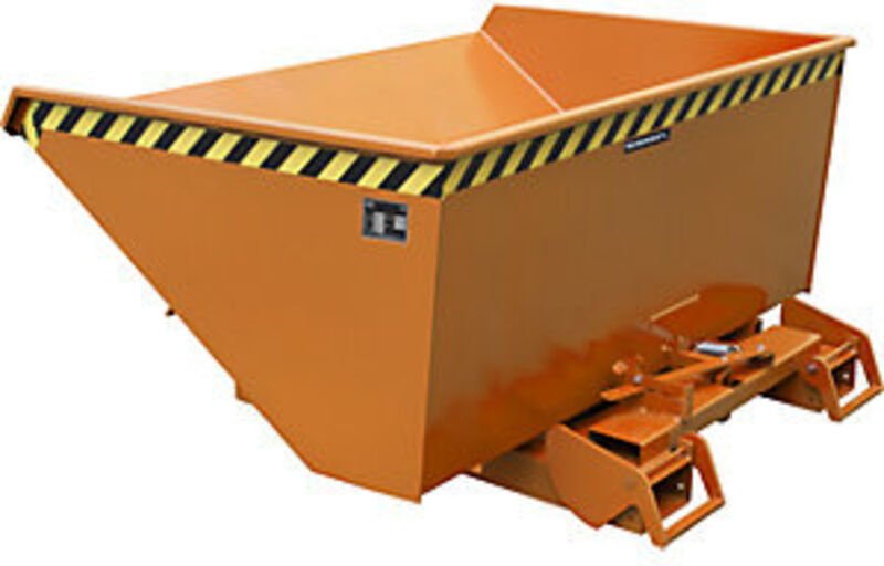 Bauer Kippbehälter 4A 900, lackiert, Gelborange