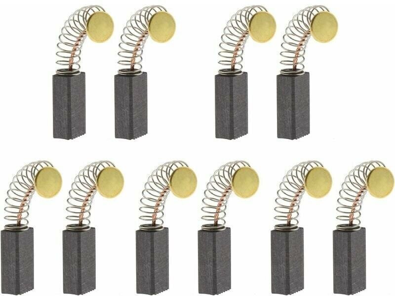 Choyclit Motorkohlebürsten, Universal-Elektrowerkzeug-Ersatzteile für Winkelschleifer, Exzenterschleifer, 5 Paar