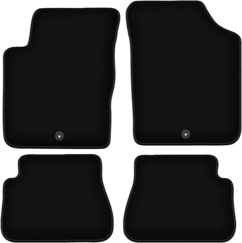 BASIC schwarze Veloursmatten für: Kia Picanto I Fließheck (2003-2011)