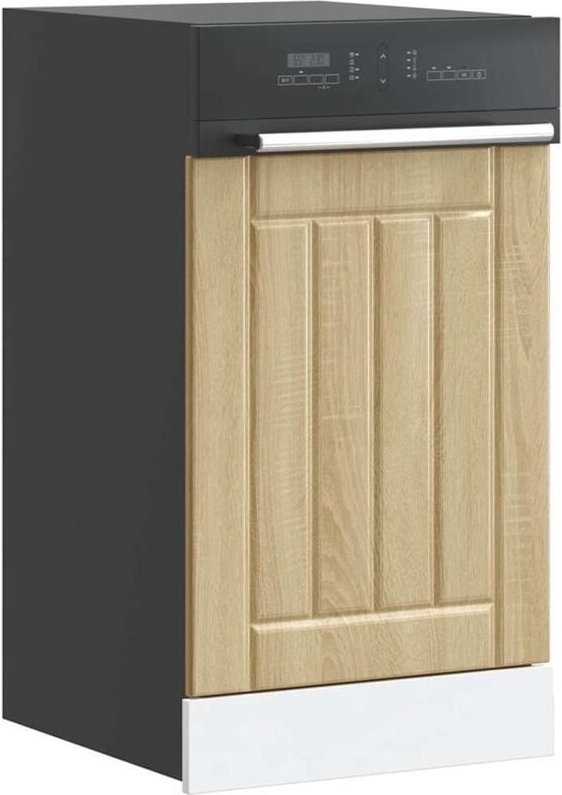 Geschirrspülerblende Lucca Sonoma-Eiche Holzwerkstoff Vidaxl