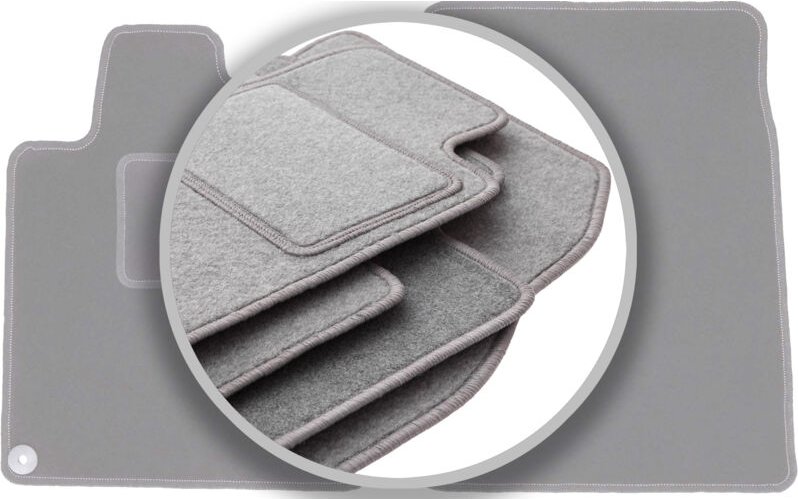 Graue Autofußmatten für: Citroen C5 I Limousine, Kombi (2001-2008)