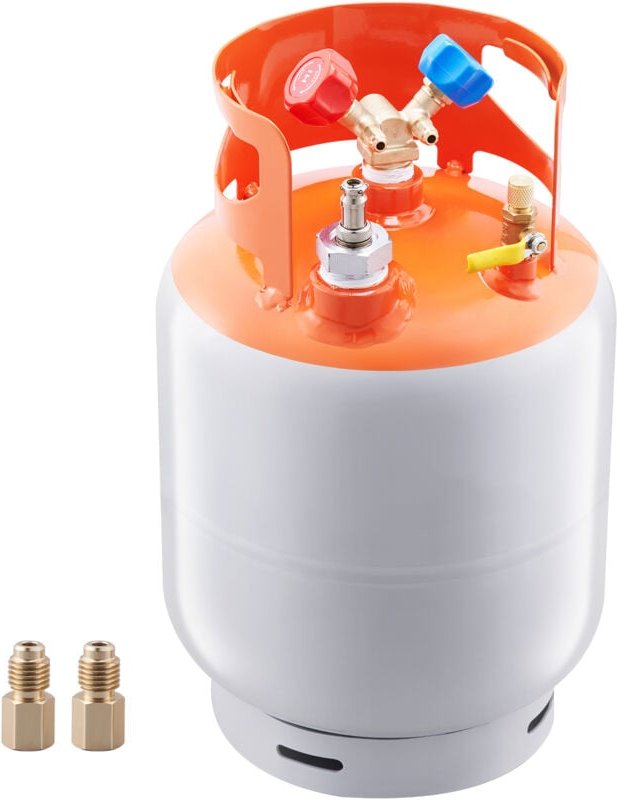 Mophorn-Kältemittel-Rückgewinnungstank mit Schwimmerschalter, 30 lb (13,6 kg) AC-Rückgewinnungstank mit ¼- bis ½-Adapter...