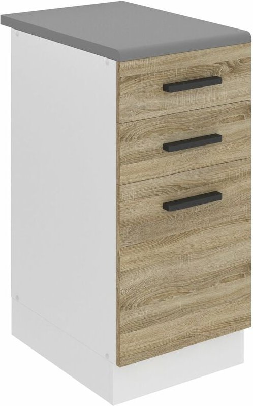 Unterschrank Küche Küchenunterschrank 40 cm Breite Küchenschränke mit Arbeitsplatte Küchenschrank mit Schubladen Sonoma-...