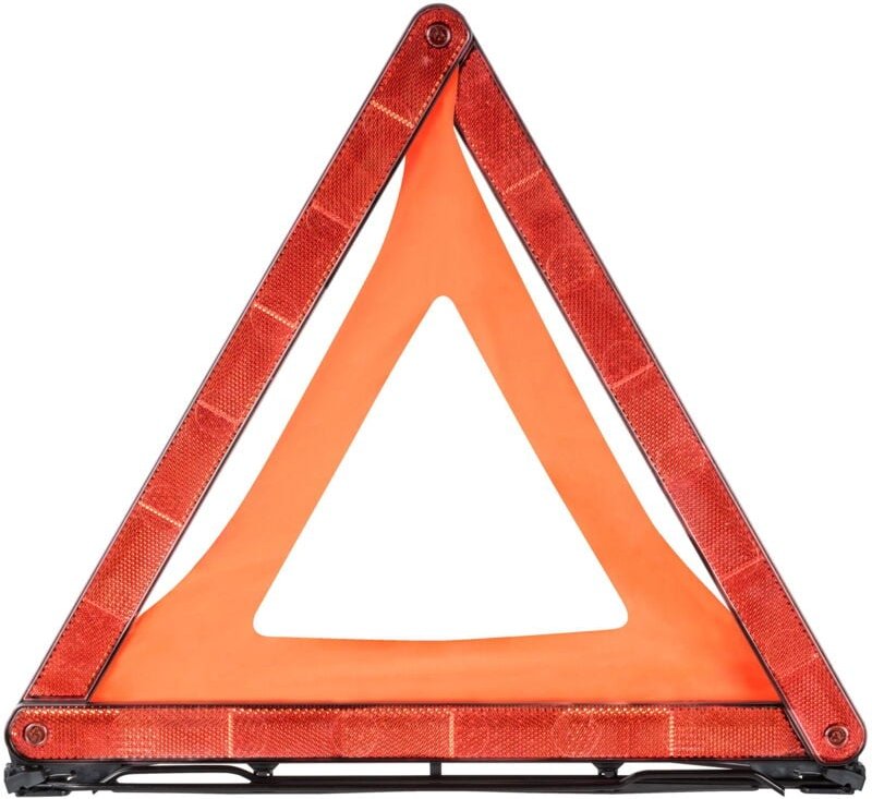 Pannendreieck, faltbares Auto-Warndreieck mit Köcher, Notfall-Dreieck ece R27 zertifiziert rot