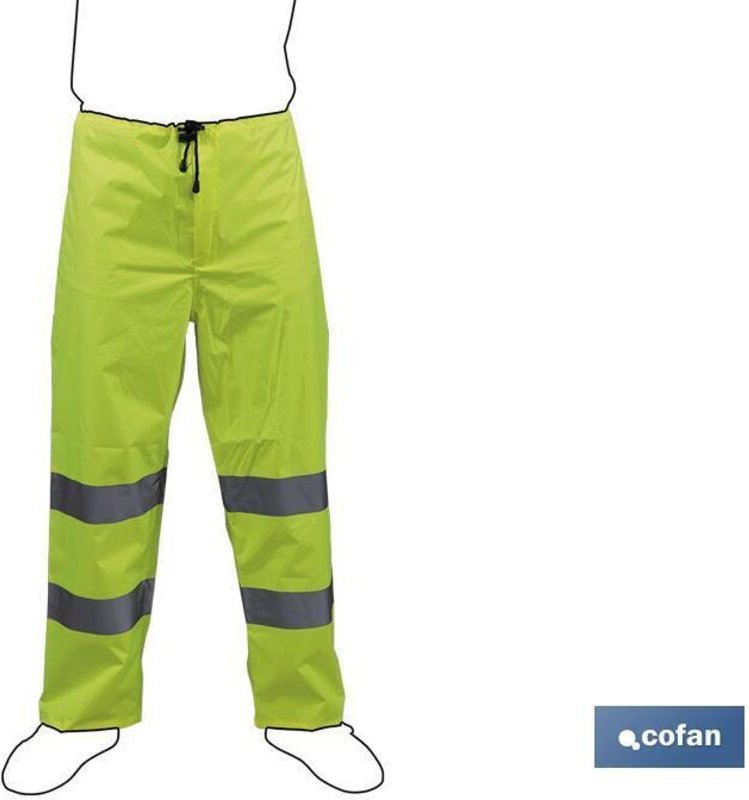 Warnschutz-Regenhose Rigel Gelb, Modellgröße xl