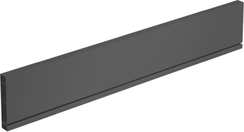 AvanTech you Rückwandprofil zum Selbstablängen, Systemhöhe 139, anthrazit - Hettich