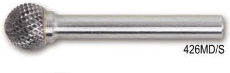 BETA Hartmetall-Drehfeile, Kugel, 8 x 6,4 mm, Schaft 6 mm, 426MD/S8