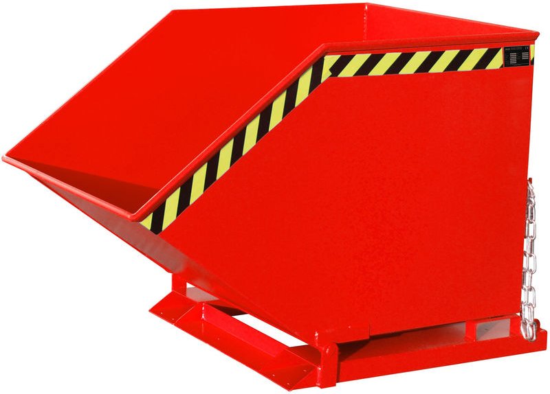 Bauer Späne-Kippmulde SKK 800, lackiert, Feuerrot