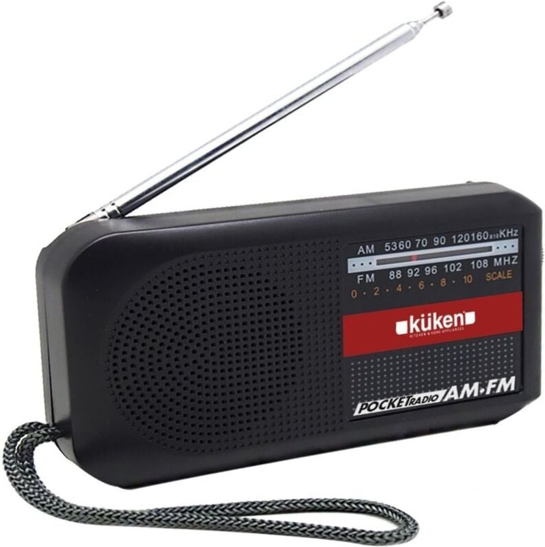 KÜKEN AM/FM tragbares Radio mit Batterien