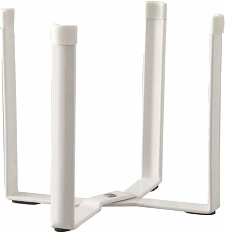 Küchenmüllsackhalter, Müllaufbewahrungshalter, Eisenkunst, faltbarer Müllsack für Küchenschränke (weiß) - Ahlsen