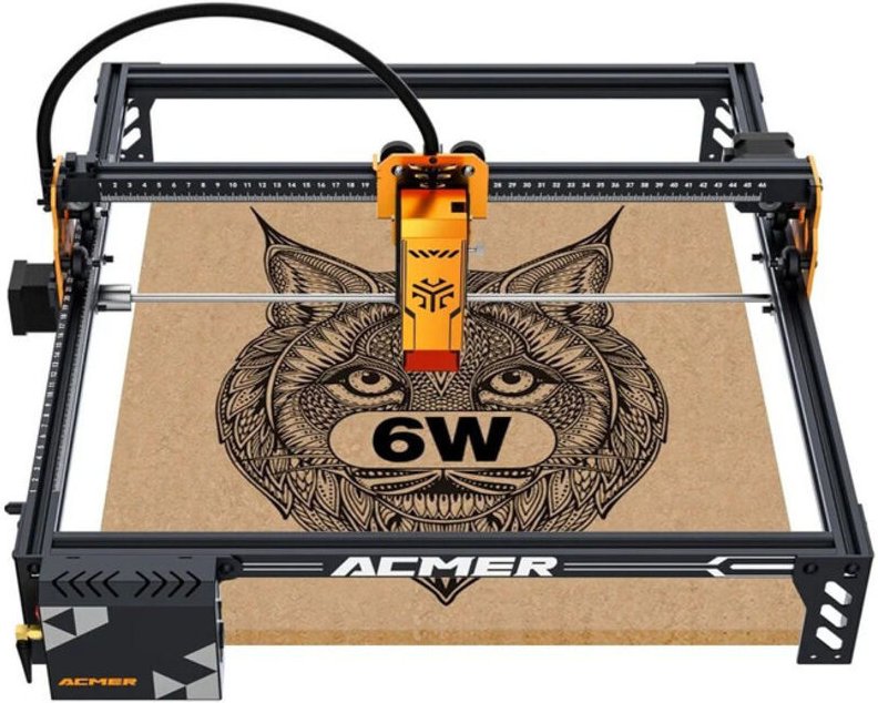 10W Laser Graviermaschine ACMER P1S PRO fuer Holz, Metall, Glas DIY Gravur