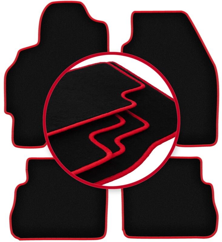 CARLUX-RED Autofußmatten für: Ford Mondeo MK1 Kombi, Limousine, Liftback, Fließheck (1992-1996)