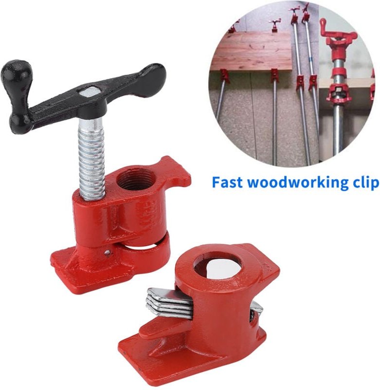 Thumbnail - Neufday Neufdayyy Wood Pipe Clamp - Hochleistungs-Rohrschellen-Set zum Verkleben von Holz (3/4') Professionelles Holzbea...