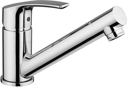 Spültischmischer mit Koaxialauslauf aus verchromtem Messing – Paini Atomix