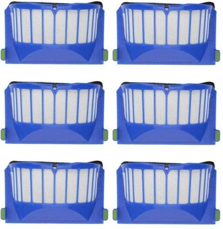 6 filtros de repuesto para aspiradoras iRobot Roomba 600, 605, 610, 620, 630, 650 y 660