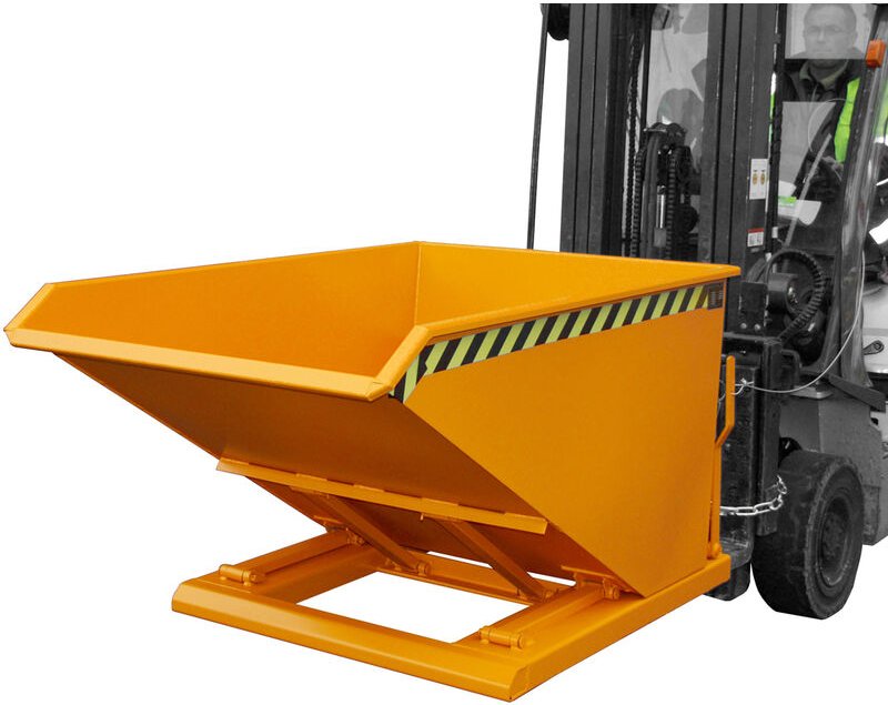 Bauer Kippbehälter NK 50, lackiert, Gelborange