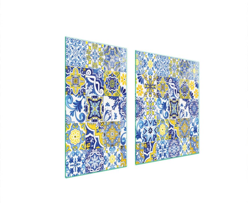 GLASSCHUTZPLATTE FÜR HERD 90x52 MOSAIK