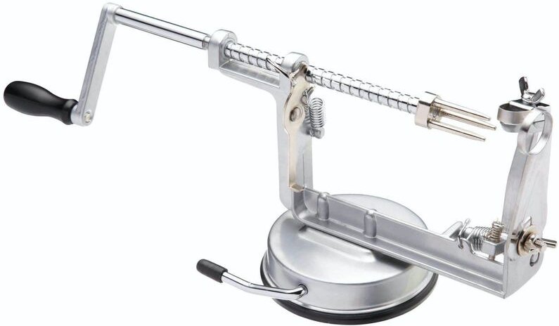 Kitchen Craft - kc blue Deluxe - Apfelschäler und Entkerner (im Geschenkkarton)