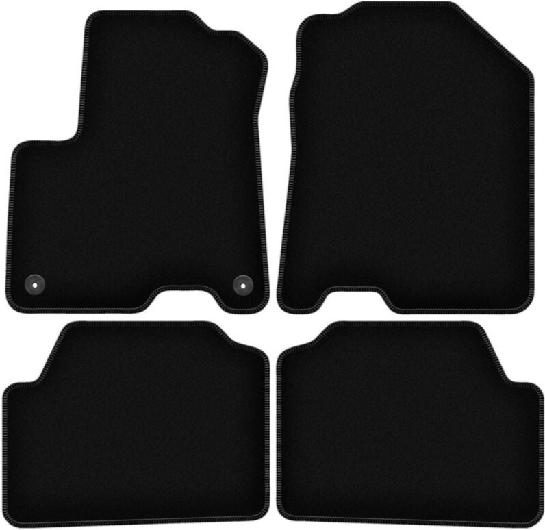BASIC schwarze Veloursmatten für: Kia eNiro / Niro EV Crossover (2016-)
