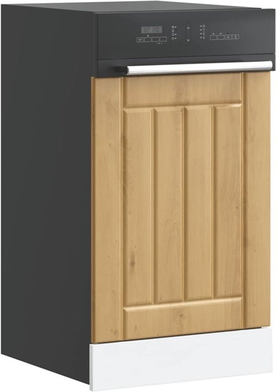 Geschirrspülerblende Lucca Artisan-Eiche Holzwerkstoff Vidaxl