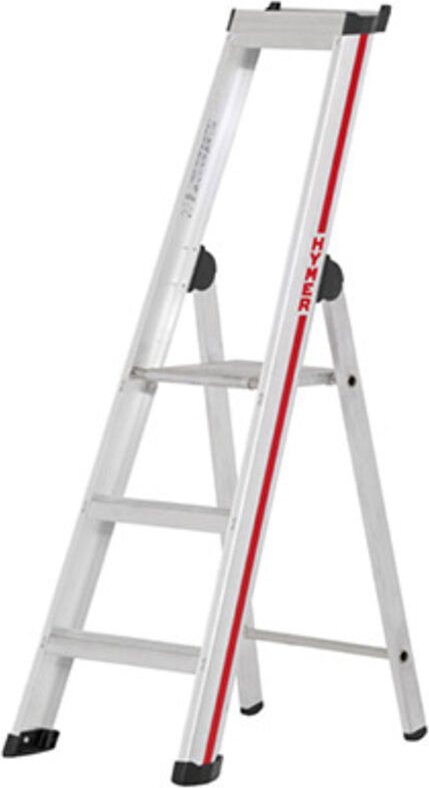 Stufenstehleiter mit Plattform, Stufenzahl inkl. Plattform 3, Standhöhe max. 0,68 m - Hymer