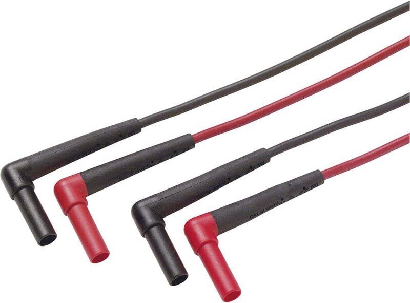 Thumbnail - Fluke TL222 Sicherheits-Messleitungs-Set Lamellenstecker 4 mm Lamellenstecker 4 mm 1.50 m Schwarz, R