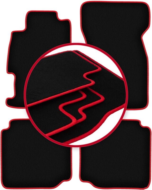 CARLUX-RED Autofußmatten für: Rover 600/ 618 / 620 / 623 Limousine (1993-1999)